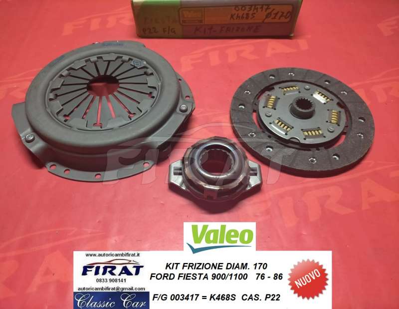 KIT FRIZIONE FORD FIESTA 900/1100 DIAM.170 (003417) - Clicca l'immagine per chiudere